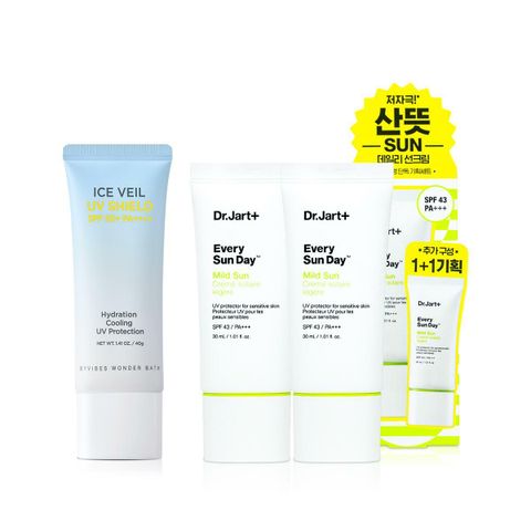[NH카드5%할인][기획특가]조성아 원더바스 아이스 베일 선크림+닥터자르트 에브리선데이 마일드 선크림 30ml 1+1 기획세트 