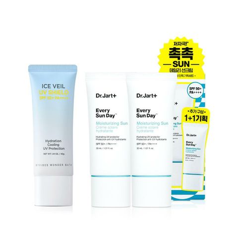 [NH카드5%할인][기획특가]조성아 원더바스 아이스 베일 선크림+닥터자르트 모이스처라이징 선크림 30ml 1+1 
