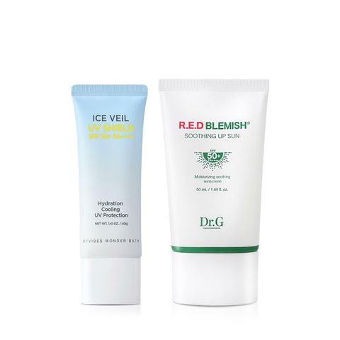 [기획특가]조성아 원더바스 아이스 베일 UV 쉴드 선크림+닥터지블레미쉬 수딩 업 선 50ml 
