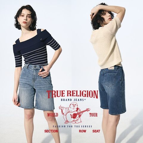 트루릴리전 25SS 여성 썸머 하프 데님팬츠 2종