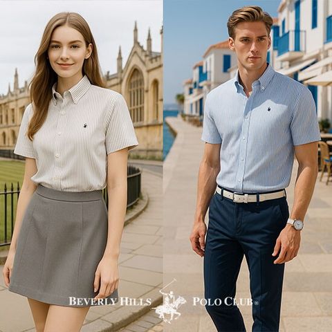 비버리힐스폴로클럽 25SS 남녀공용 스트라이프 반팔셔츠 3종