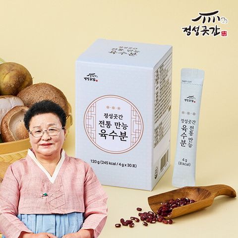 정성곳간 강순의명인 전통 만능육수분 180포, 4gx30포x6박스