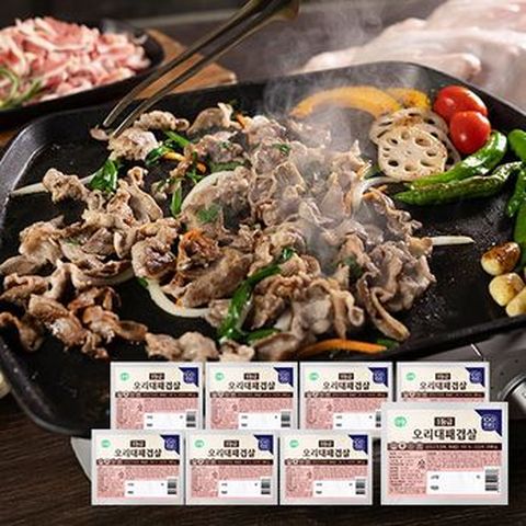 다향 1등급 오리대패겹살 200gX8팩