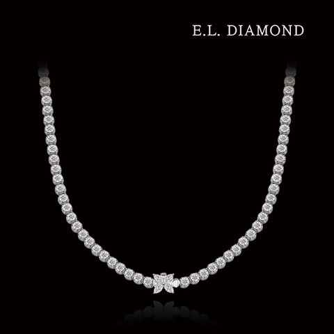 [E.L DIAMOND]18K 랩다이아몬드 12.5캐럿 프시케 테니스 목걸이