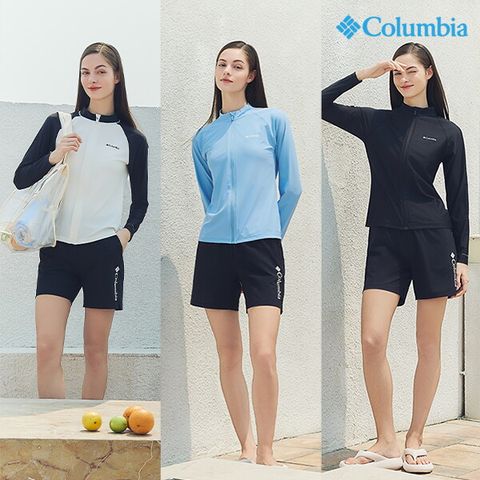 O 컬럼비아 25SS 여성 래쉬가드 2종