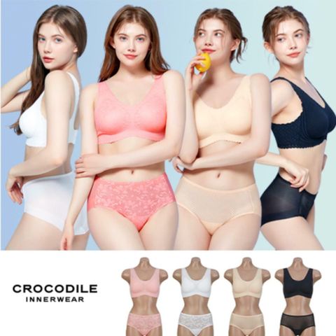 [삼성카드5%할인]크로커다일 레이스 감탄브라팬티 4세트(CD059)