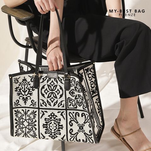 Made in Italy 아테나 자카드백+파우치