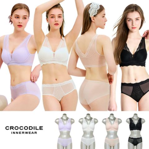 [카드 5%할인]크로커다일 인견파워넷 브라팬티 4세트(CD082)
