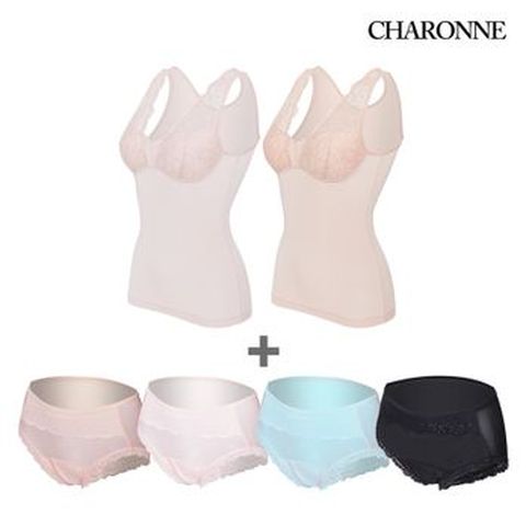 (실속패키지)샤론느 풍기인견 안심팬티 4종+브라 란쥬 2종