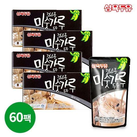 [카드 5%할인]삼육두유 검은콩미숫가루 190ml x 60팩