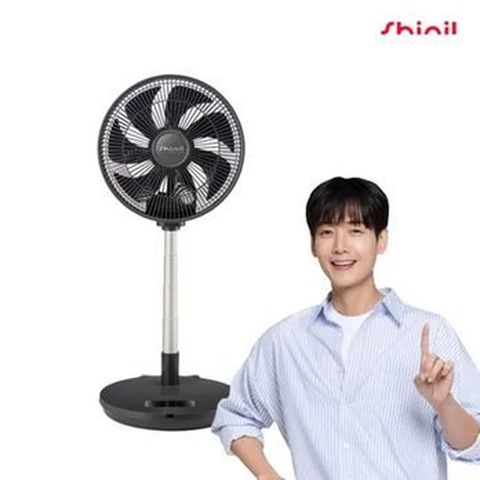 (25년 출시 최신상)신일 BLDC 하이브리드 12인치 무선 폴딩팬 네이비 1세트(SIF-FD12NV)