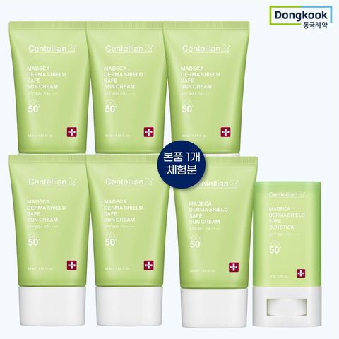 [삼성카드5%할인][방송에서만 체험분] 동국제약 마데카 선크림 세트 (선크림6+선스틱1)