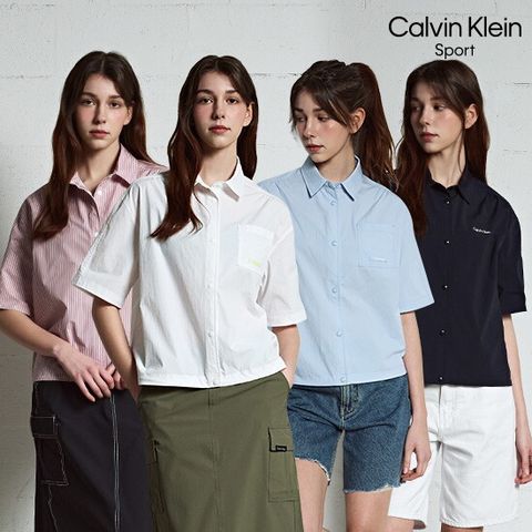 캘빈클라인스포츠 25SS 여성 반팔 셔켓 2종