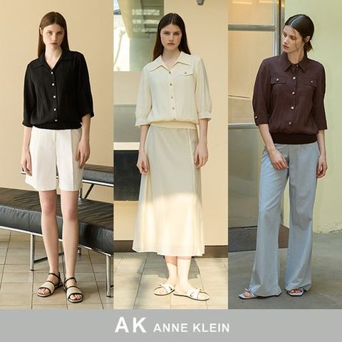 [앤클라인] [AK앤클라인]인견 블라우스 3종세트