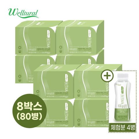 ★최유라쇼 단독! 체중조절용조제식품★ [더블]웰츄럴 하루슬림핏 8박스(50g x 10병 x 8박스)+방송에서만 체험분 4병
