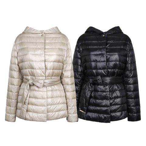 1.7에르노 울트라라이트 후드 벨트 숏패딩 PI002030D