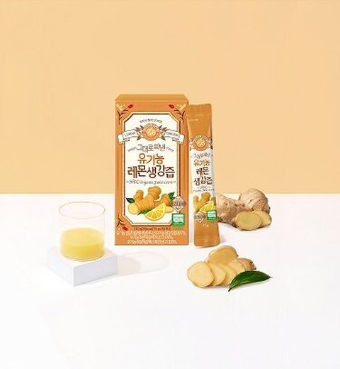 [홀베리/12박스]유기농 레몬생강즙 15g x 14포 x 12박스 (총 168포)