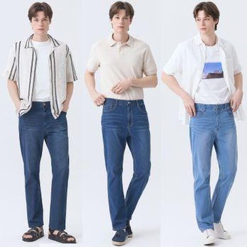 뱅뱅 25년 남성 썸머 라이크라 데님팬츠 3종