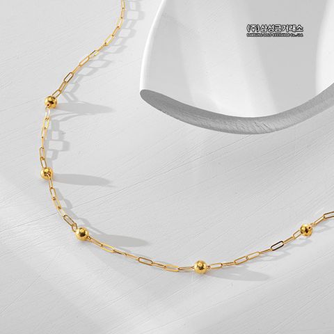 24K 클립 볼 목걸이 1줄