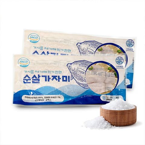 수라해찬 순살가자미 총 14팩, 총 2.1kg(1팩당 150g)