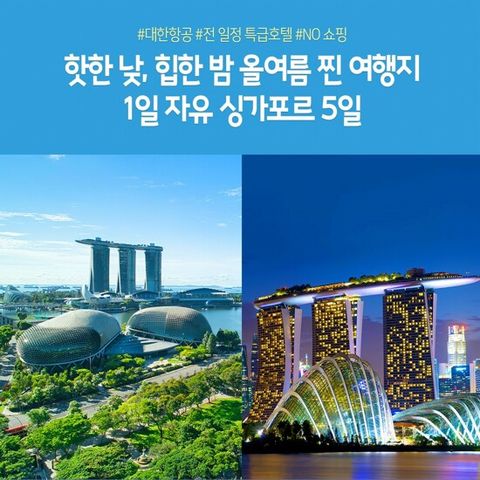 [노랑풍선][대한항공XNO단체쇼핑]싱가포르 5일 패키지