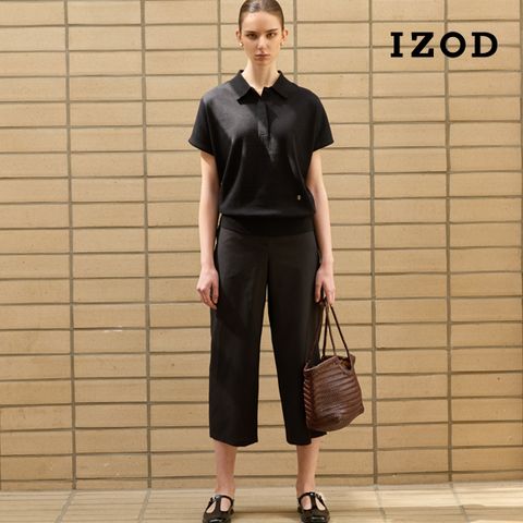 IZOD 아이자드 25SS 시어서커 크롭 팬츠 3종 여성