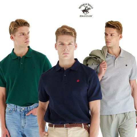 비버리힐즈폴로클럽 남성 피케 카라티셔츠 3종