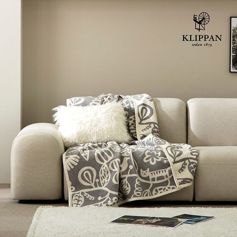 KLIPPAN 클리판 스웨덴 직수입 COTTON 오가닉코튼 담요 블랭킷 140x180cm