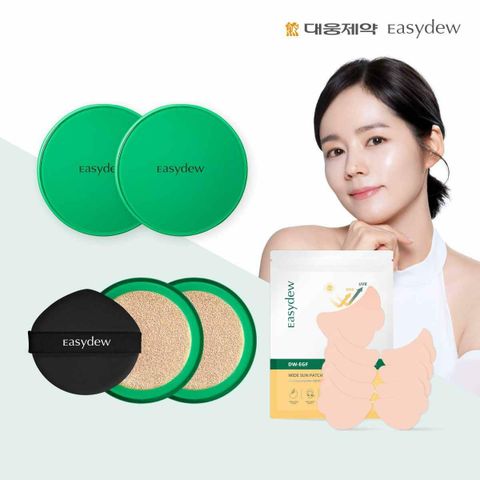 [삼성카드5%할인][방송] 대웅제약 이지듀 기미쿠션 영뷰티 구성 (본품2+리필2+멜라썬패치)