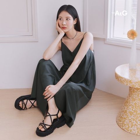 더엣지 25SS 썸머 스트링 뷔스티에 원피스