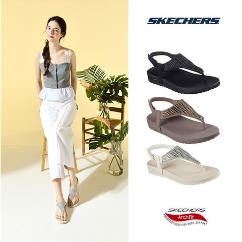 스케쳐스 25SS 여성 아치핏 메디테이션 샌들