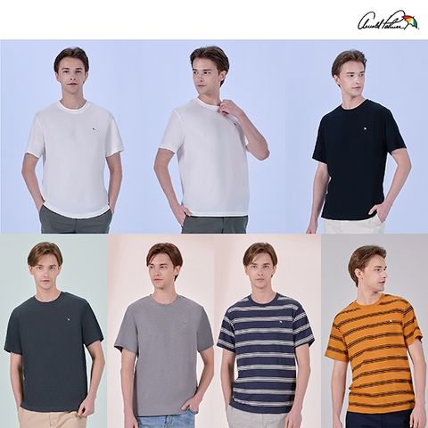 25SS[아놀드파마]데일리 코튼 반팔 티셔츠 7종, 남성