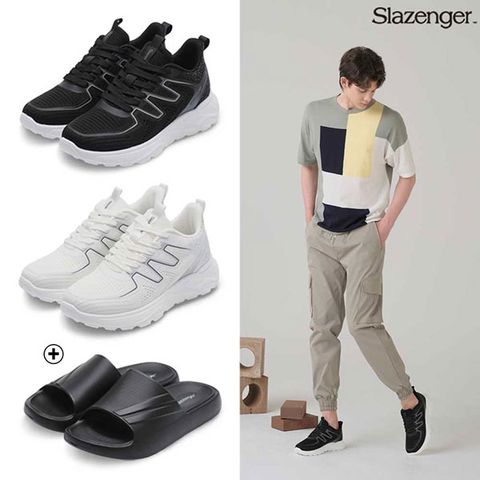 [슬레진저] 남성 썸머워킹화1종+슬리퍼1종(2종)세트