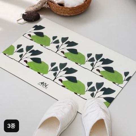 바이빔 소프트 규조토매트 3종 (발매트 2개+롱주방매트 1개)