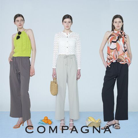 꼼빠니아 25SS 썸머 여성 시어서커 쿨 팬츠 3종