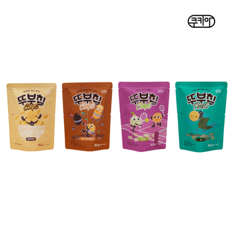 쿠키아 뚜부칩 과자 4종 20봉 세트