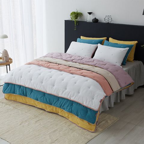 [NH카드5%할인]더플레오 자수피그워싱 차렵이불+베개커버 1세트(SS)