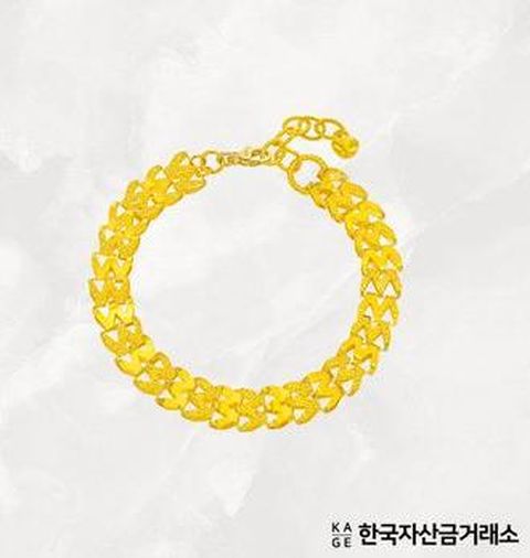 한국자산금거래소 순금 오로라 볼륨 체인 팔찌