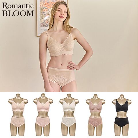 신영와코루 Romantic BLOOM 누디레이스 브라팬티 5세트