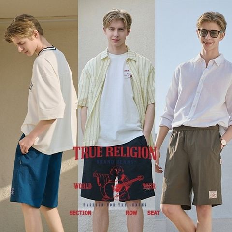 [매장동일] 트루릴리전 25SS 최신상! 나일론 하프팬츠 3종, 남성