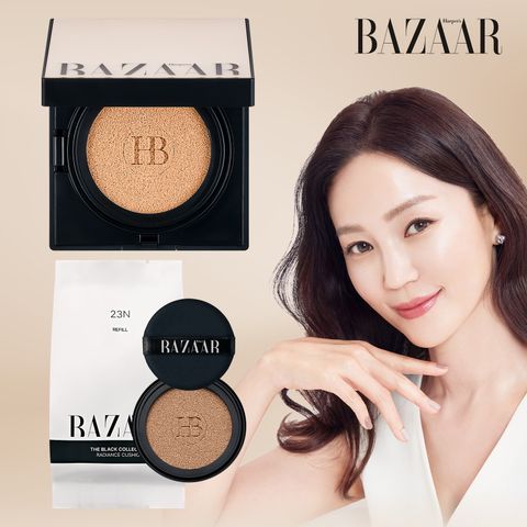 ★하퍼스바자 최신상★ 더블랙 컬렉션 래디언스 쿠션 본품1+리필1