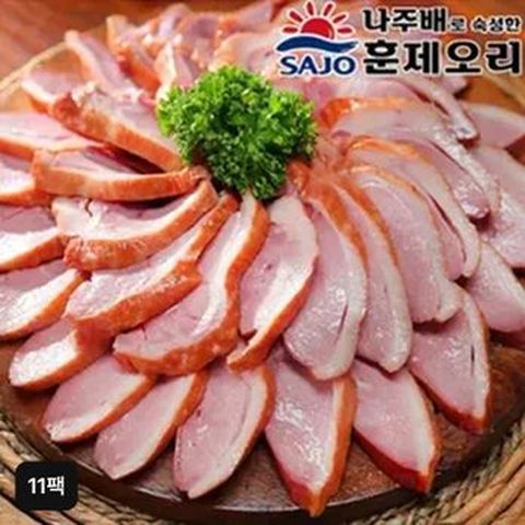 나주배로 숙성한 훈제오리 180gX11팩
