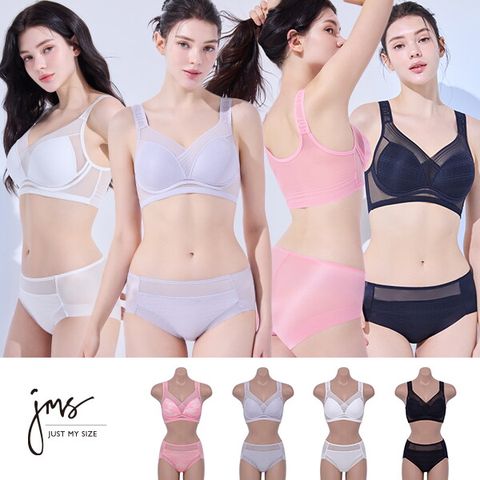 저스트마이사이즈 25SS 썸머 퓨어컴포트 브라팬티 4세트