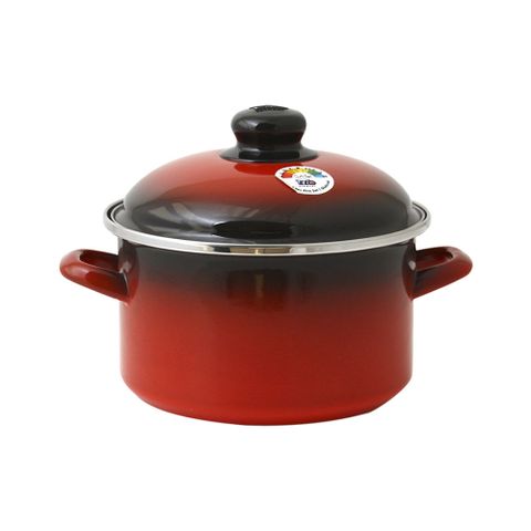 ELO 쿡포트 IH 깊은형 빨간법랑 양수냄비 18cm
