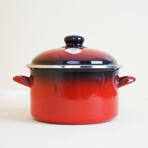 ELO 쿡포트 IH 깊은형 빨간법랑 양수냄비 20cm