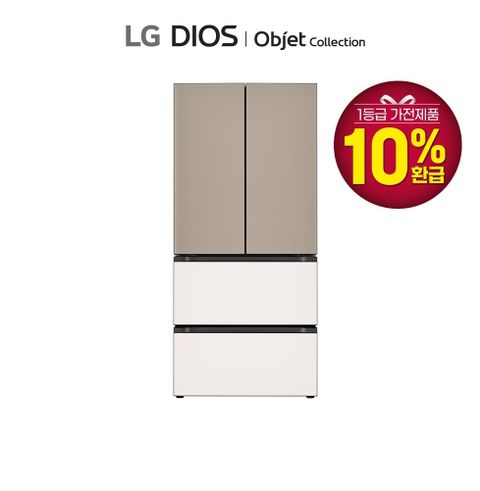 LG 오브제컬렉션 김치톡톡 글라스 1등급 4도어 491L Z494GCB151S