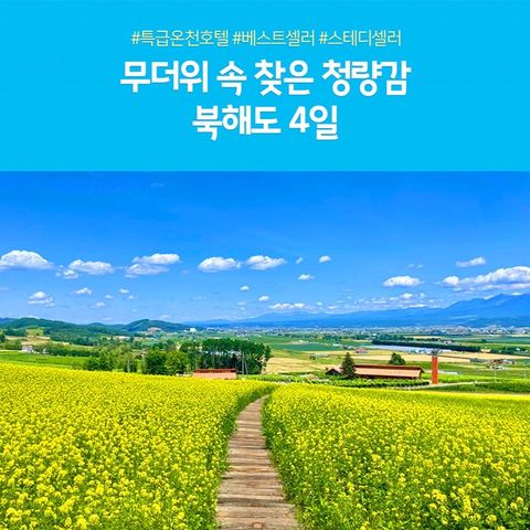 노랑풍선 북해도 4일 #온천호텔 2박 + 시내호텔 1박