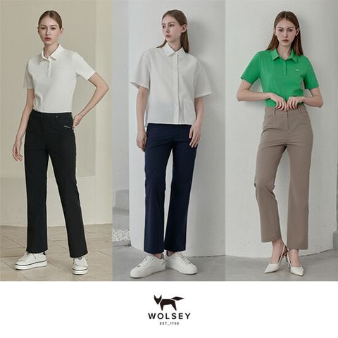 (사)[최초가 129000원][25SS최신상][Wolsey] 울시 여성 텐션 올데이 부츠컷 쿨 팬츠 3종