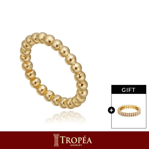 트로페아(TROPEA) 14K 골드볼 비드 반지
