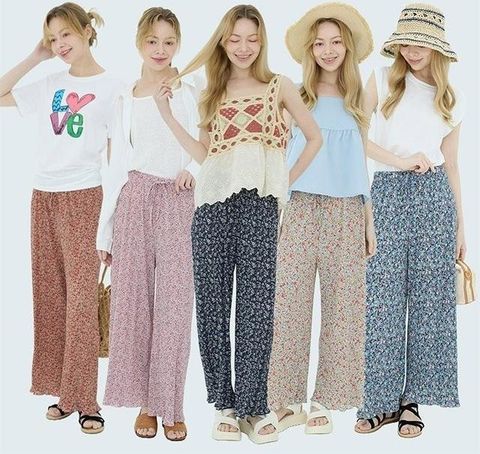 [단독/최신상]25SS 디어온미 플라워 플리츠 팬츠 5종